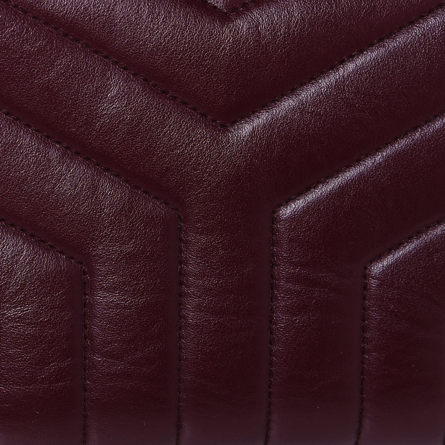 Calfskin Y Quilted Monogram Small Loulou Chain Satchel Dark Legion Red