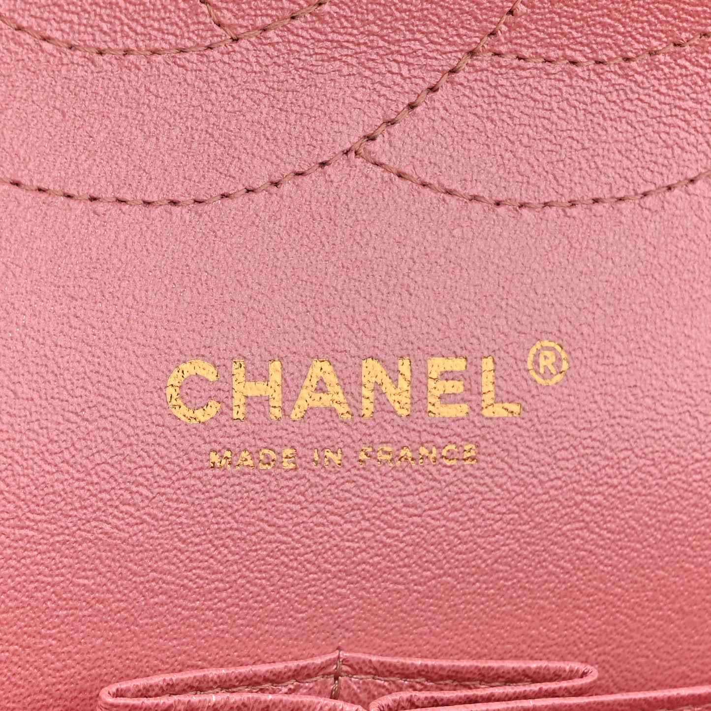 Iridescent Caviar Quilted Jumbo Double Flap Rose Pink