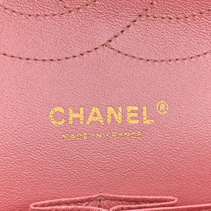 Chanel Iridescent Caviar Quilted Jumbo Double Flap Rose Pink 6 of 16