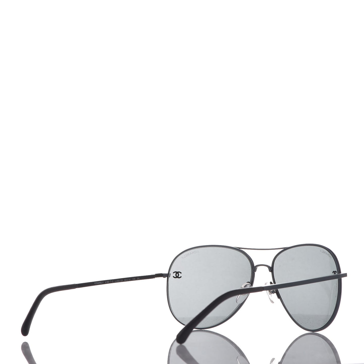 Metal Aviator CC Sunglasses 4189 T-Q Black