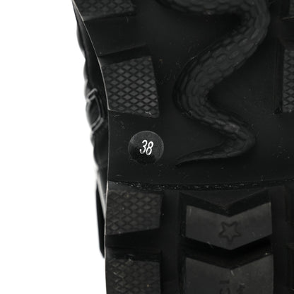 Gucci Nappa Frances GG Matelasse Platform Combat Boots 38 Black 6 of 9