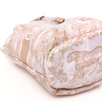 Christian Dior Technical Fabric Embroidered Toile De Jouy Sauvage DiorTravel Pouch Rose 9 of 10
