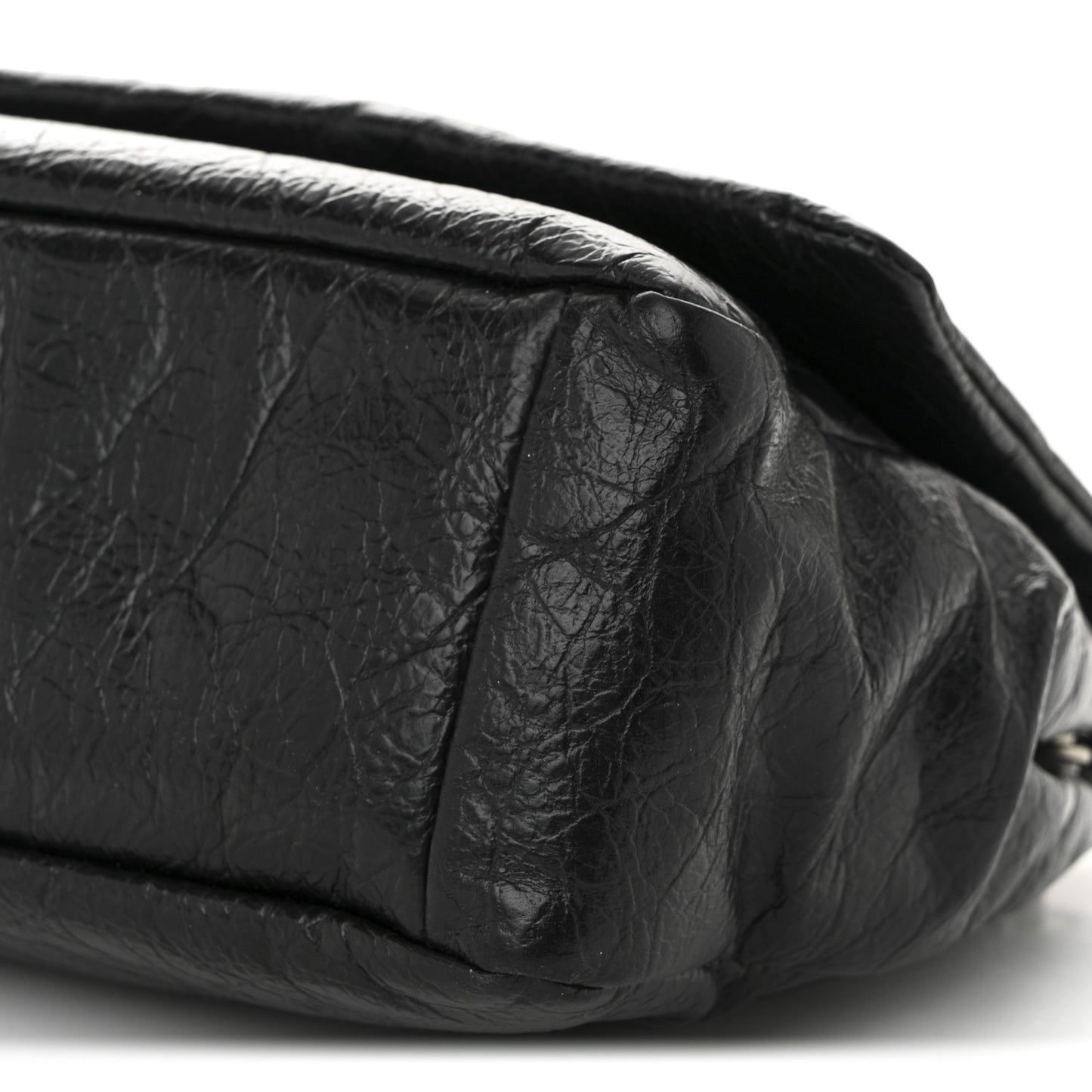 Arena Calfskin Mini Monaco Chain Shoulder Bag Black