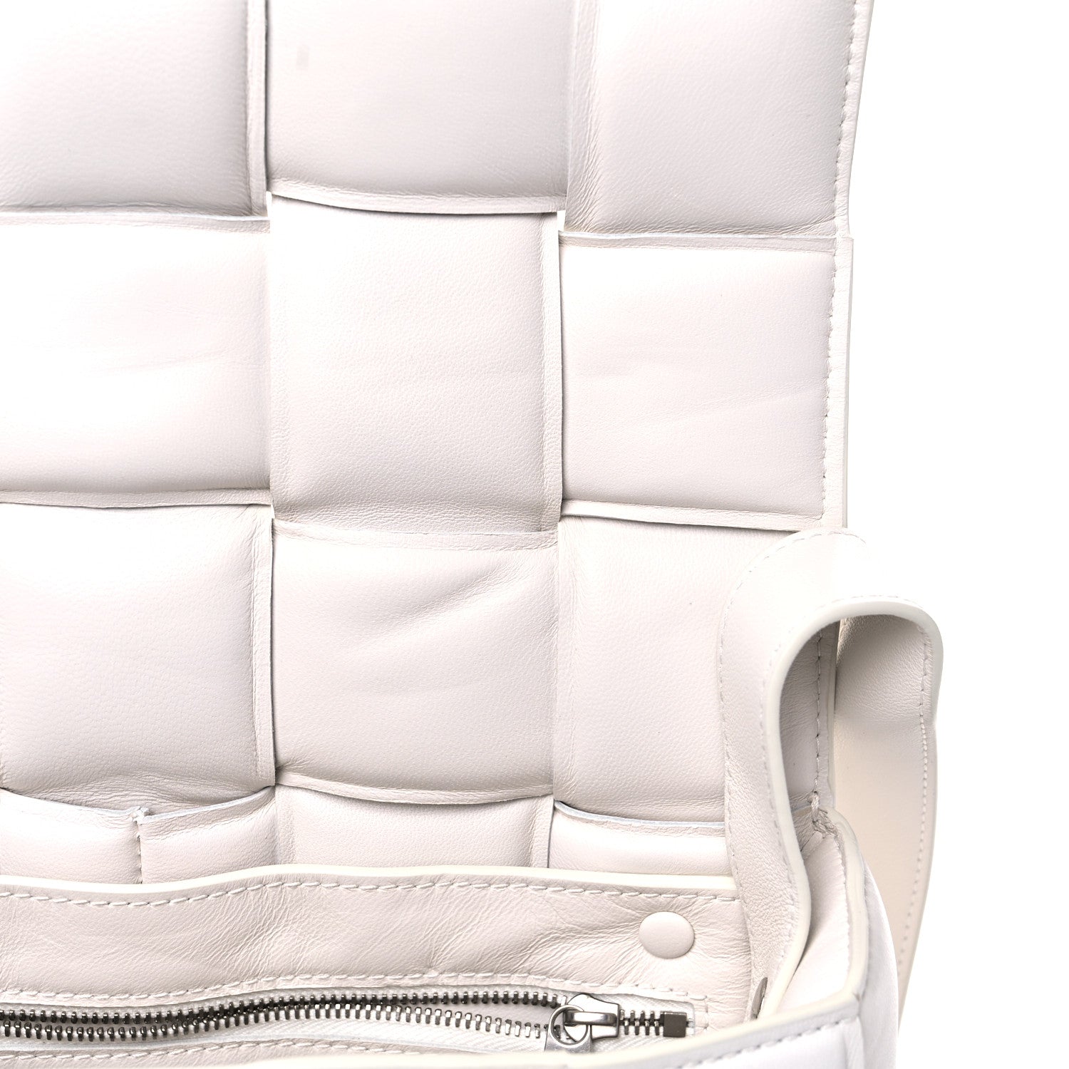 Bottega Veneta Nappa Maxi Intreccio Padded Cassette Crossbody Bag Chalk 12 of 15