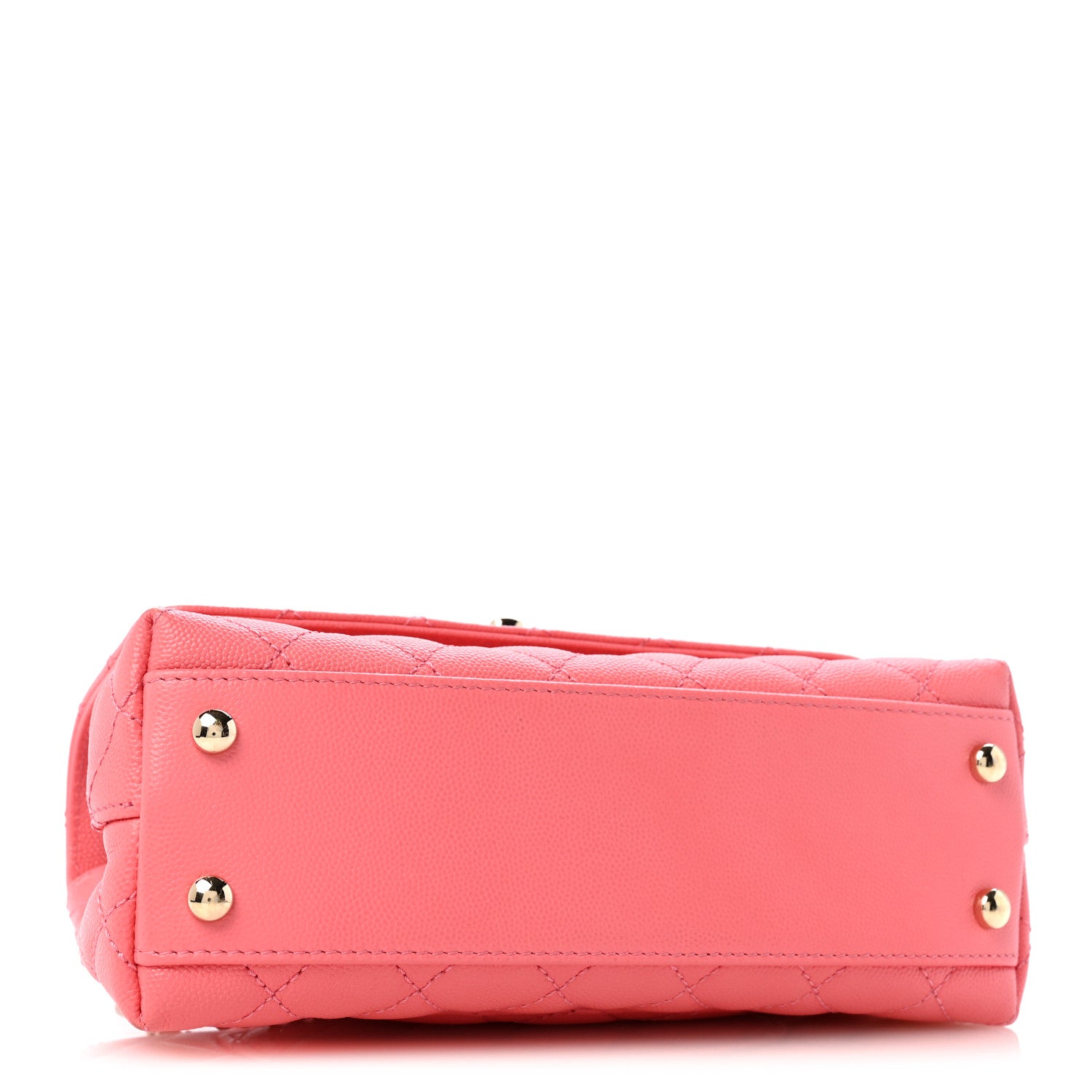 Chanel Caviar Quilted Mini Coco Handle Flap Pink 4 of 13