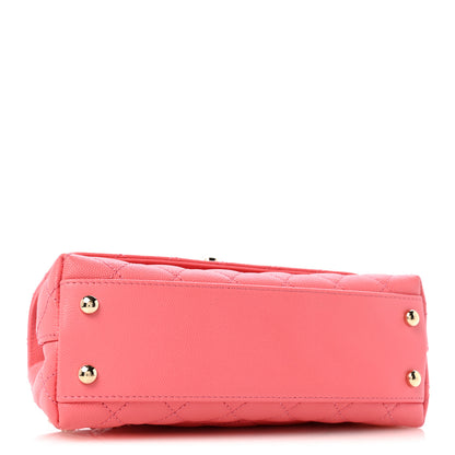 Chanel Caviar Quilted Mini Coco Handle Flap Pink 4 of 13