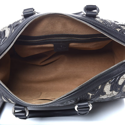 Gucci GG Supreme Monogram Arabesque Large Boston Black 5 of 8
