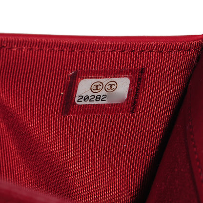 Chanel Caviar Quilted Large Flap Wallet Red 9 of 9