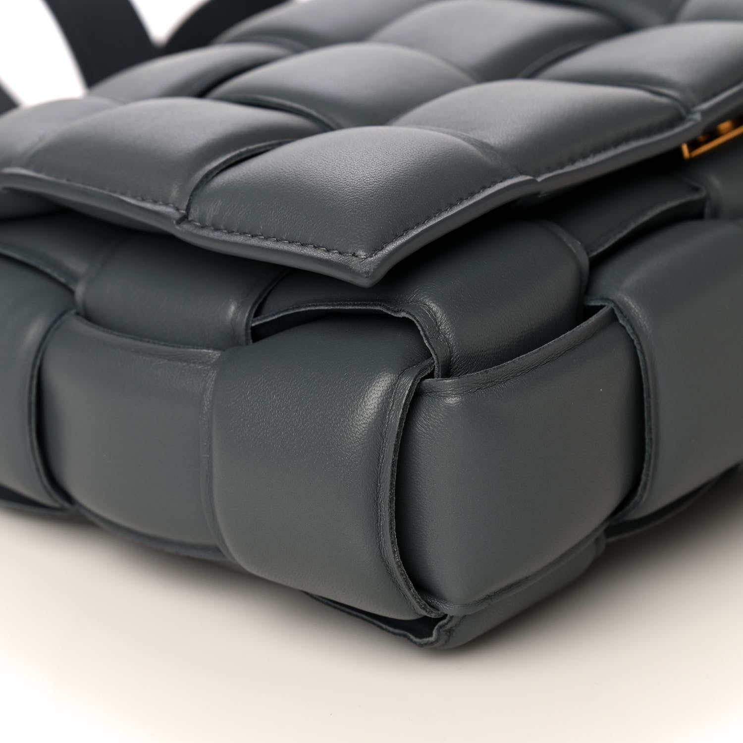 Bottega Veneta Nappa Maxi Intreccio Padded Cassette Crossbody Bag Thunder 9 of 12