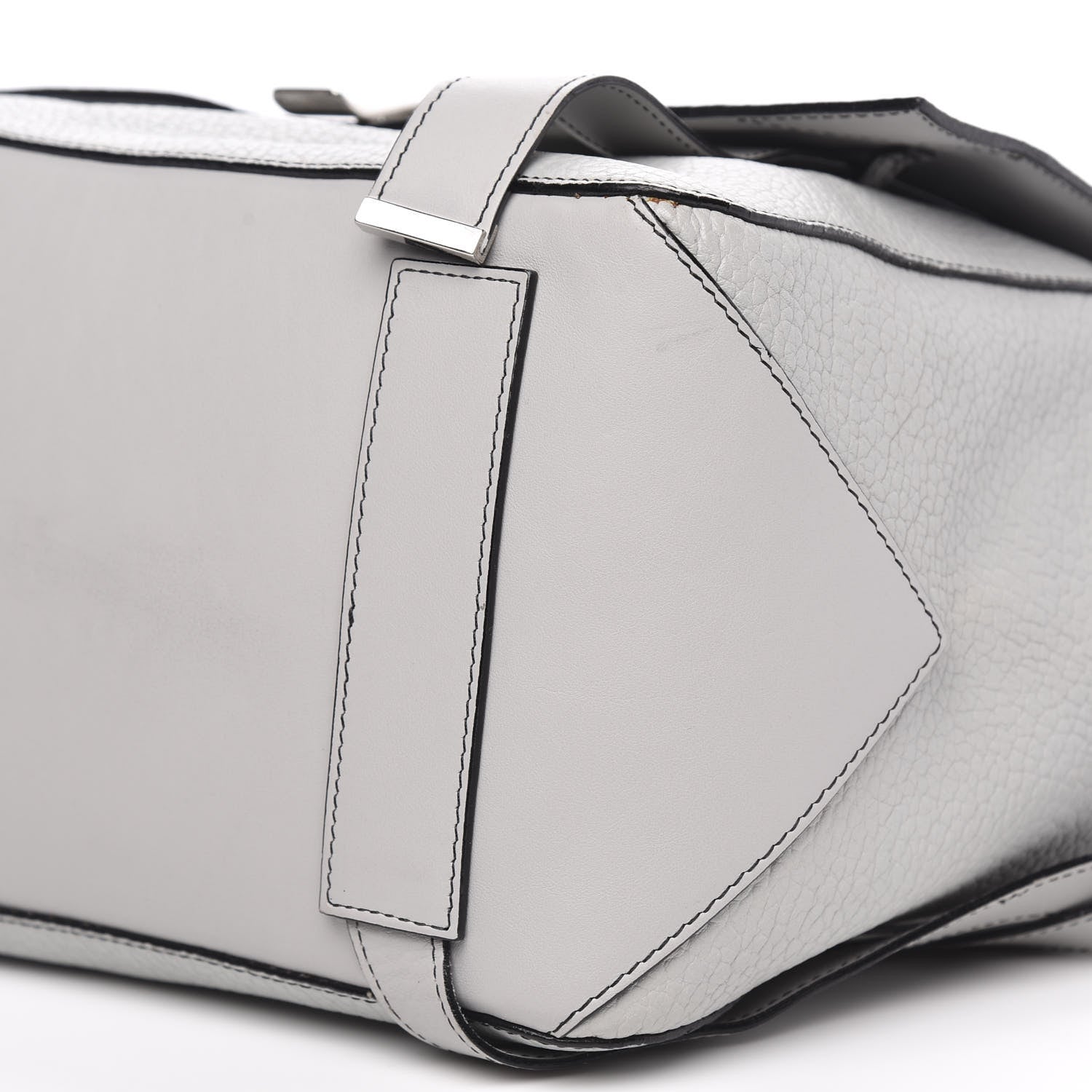Proenza Schouler Pebbled Calfskin Small PS Courier Backpack Heather Grey 11 of 12