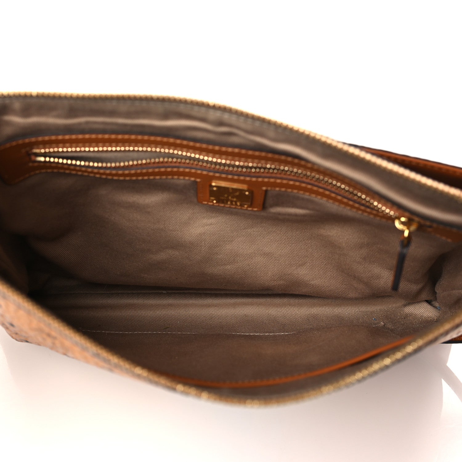 MCM Visetos Rabbit Crossbody Pouch Cognac 5 of 10