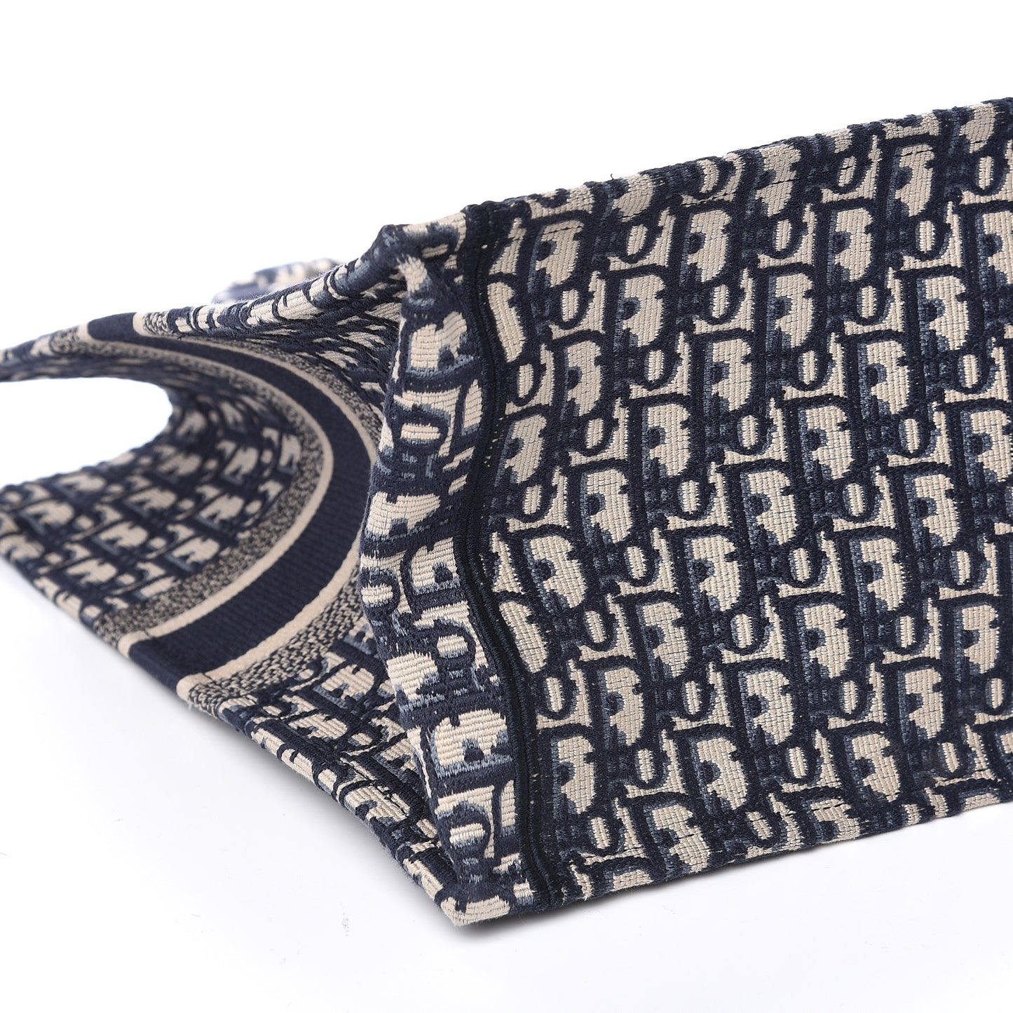 Oblique Book Tote Blue Multicolor