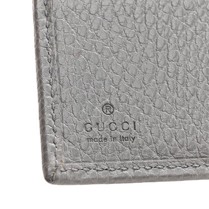 Gucci Dollar Calfskin Double G French Flap Wallet Grey 6 of 12