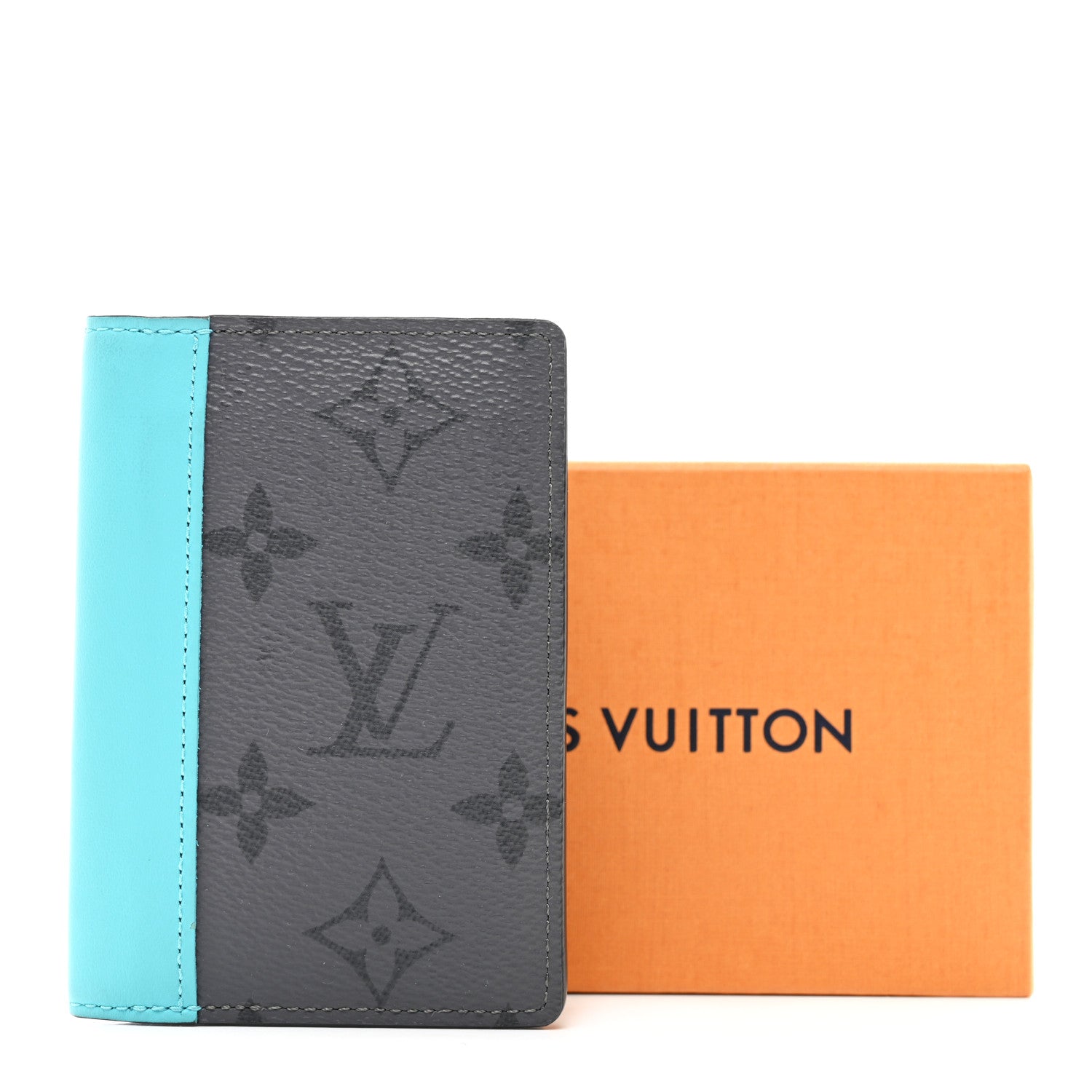 Louis Vuitton Monogram Macassar Pocket Organizer NM Turquoise 7 of 7