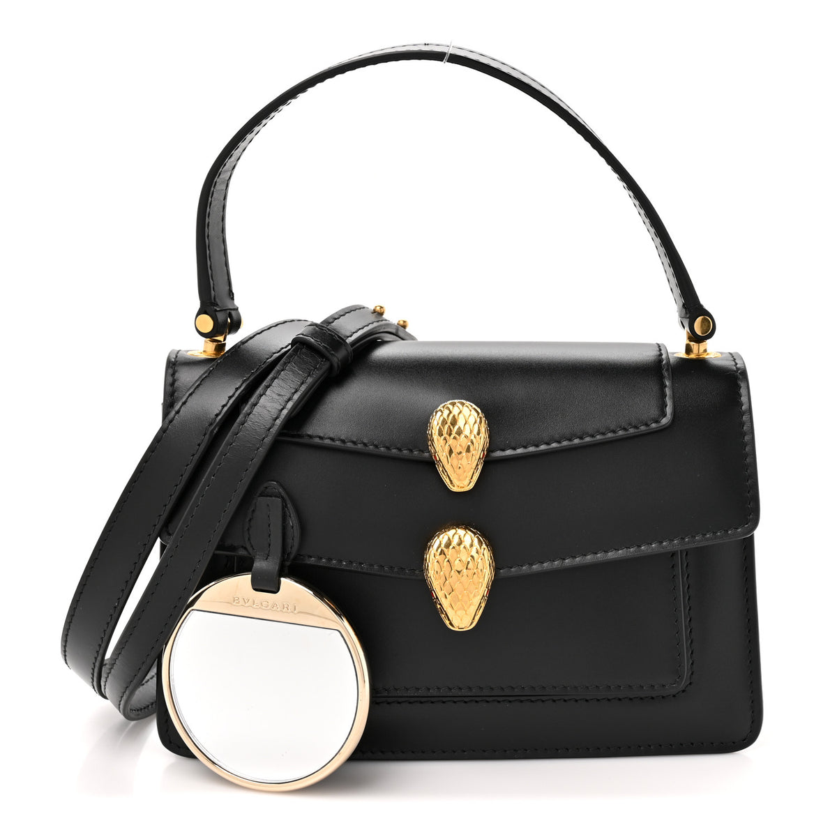 X ALEXANDER WANG Calfskin Serpenti Forever Belt Bag Black