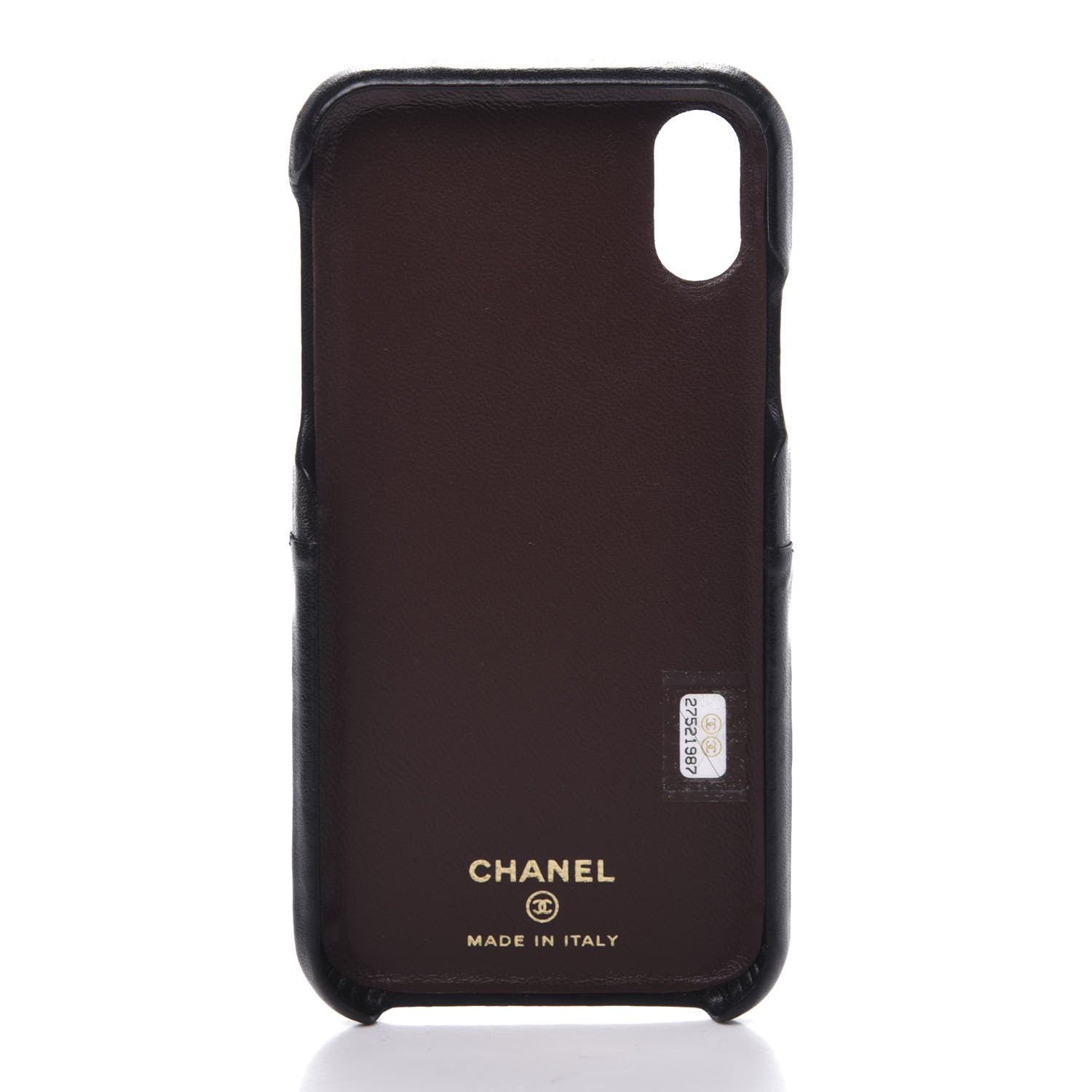 Chanel Lambskin Quilted iPhone X Case Black 3 of 6