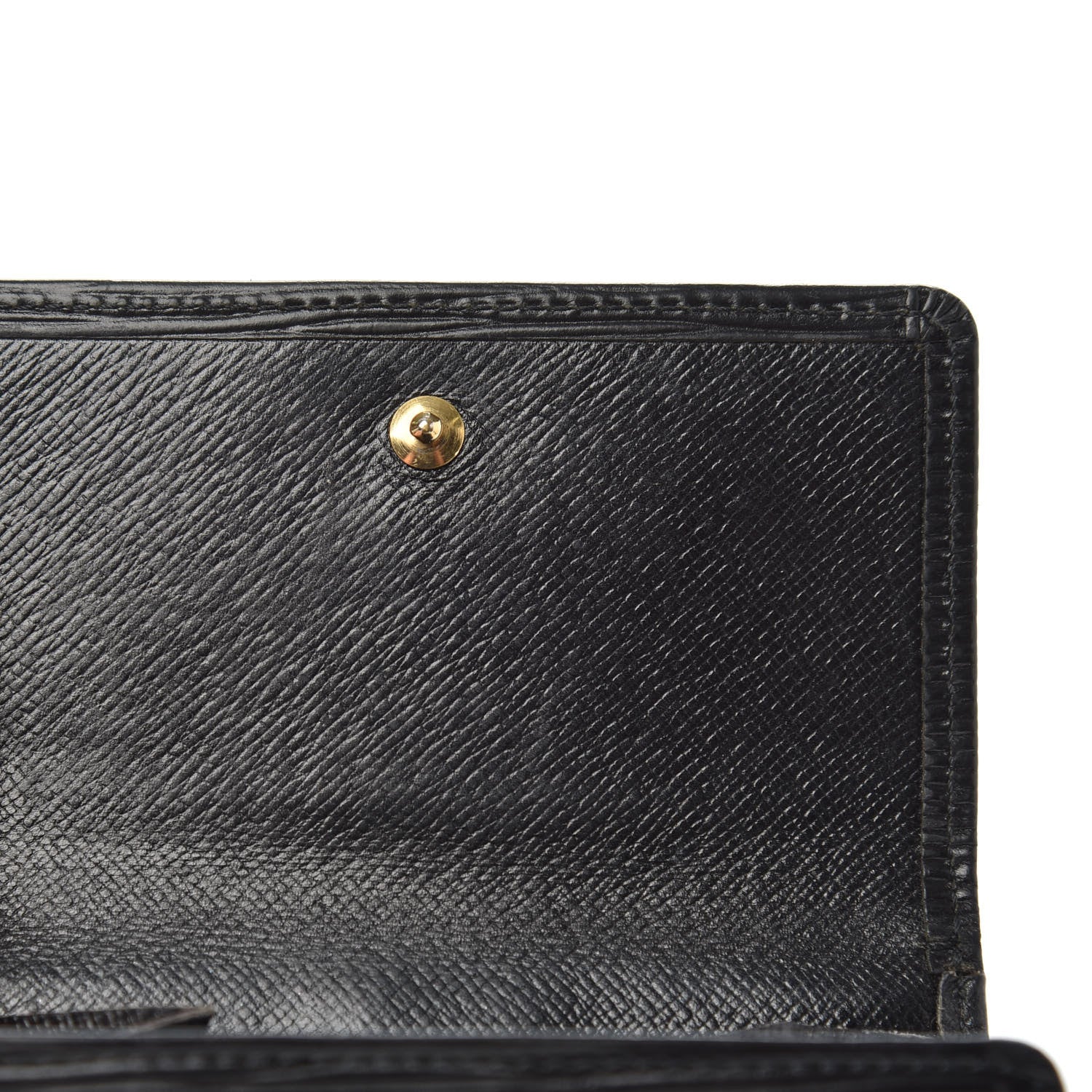 Louis Vuitton Epi Porte-Monnaie Tresor Wallet Black 9 of 10