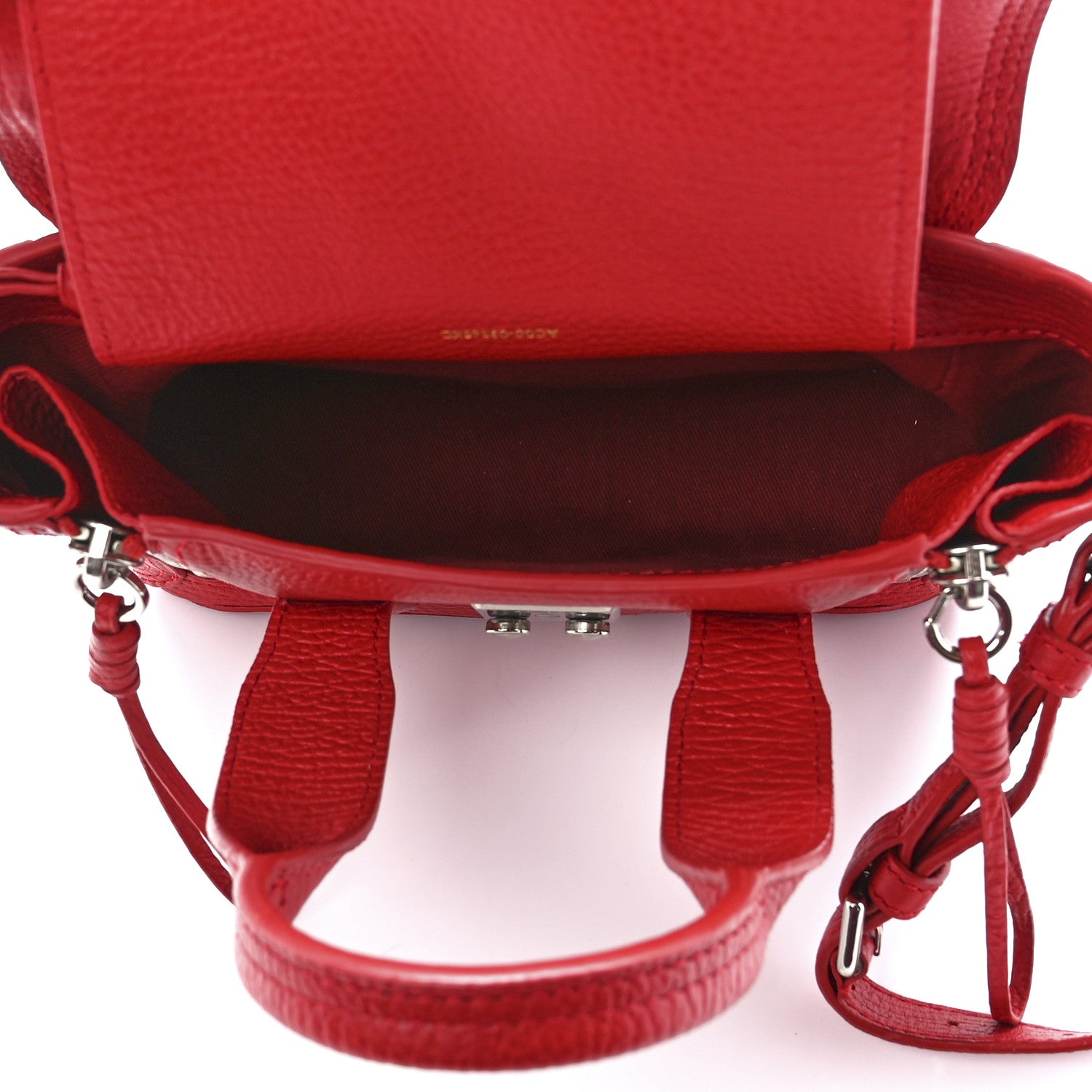 3.1 Phillip Lim Textured Calfskin Mini Pashli Satchel Red 5 of 14