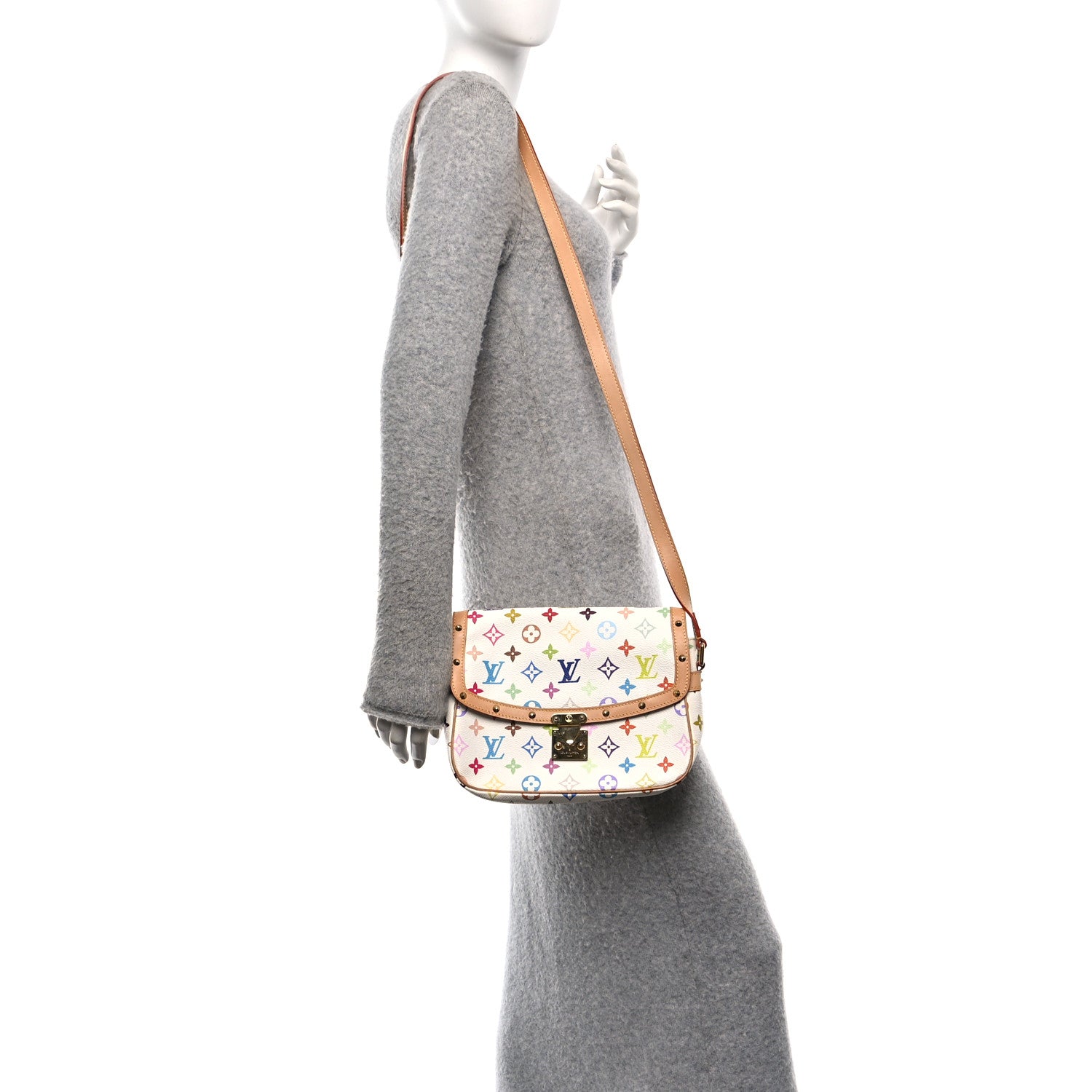 Louis Vuitton Monogram Multicolor Sologne White 2 of 9