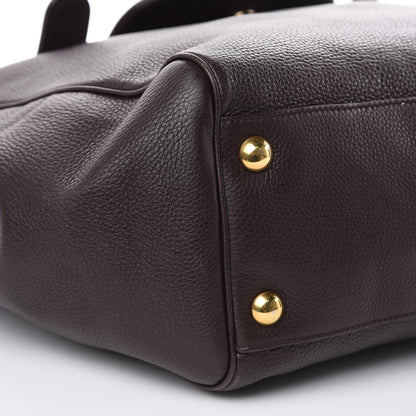 Gucci Pebbled Calfskin Medium 1973 Tote Dark Brown 8 of 13