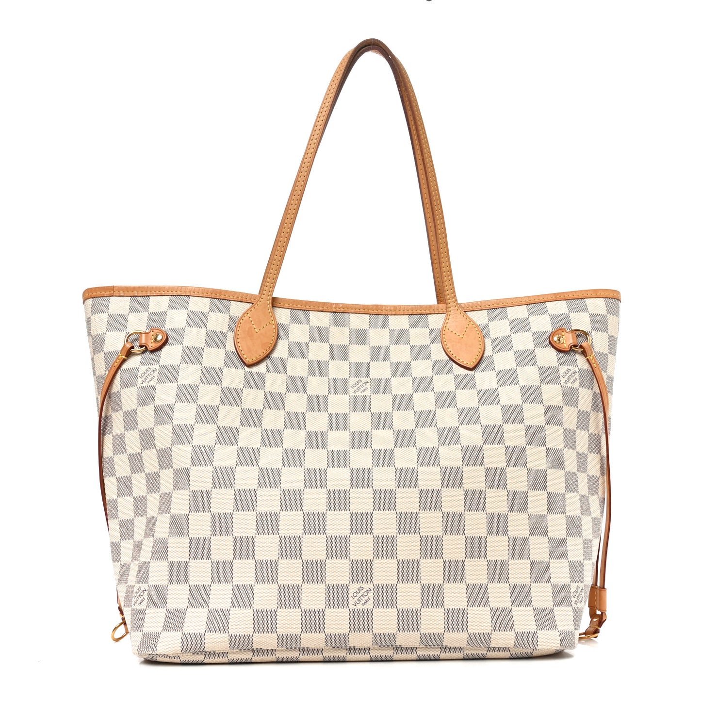 Damier Azur Neo Neverfull MM Rose Ballerine