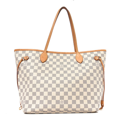 Louis Vuitton Damier Azur Neo Neverfull MM Rose Ballerine 1 of 9