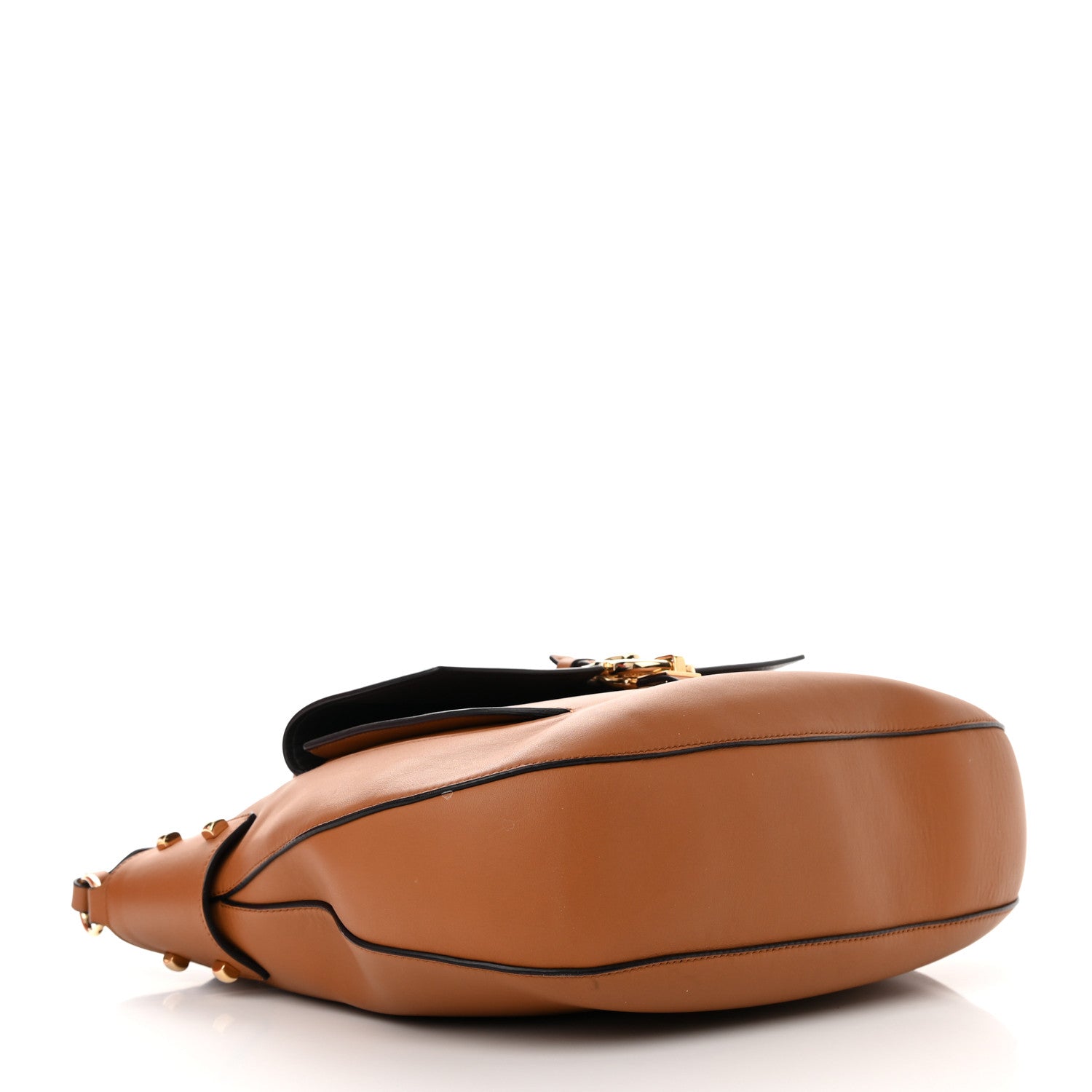 Salvatore Ferragamo Calfskin Fiona Hobo Brown 3 of 15