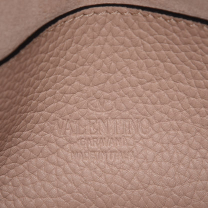 Valentino Garavani Pebbled Calfskin Medium Rockstud Flip Lock Crossbody Bag Poudre 6 of 7