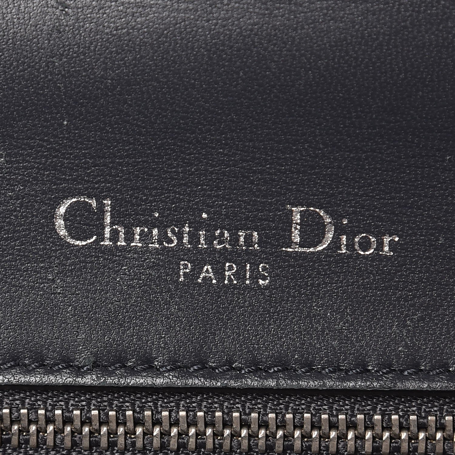 Christian Dior Metallic Calfskin Beaded Small Diorama Flap Bag Silver 6 of 12