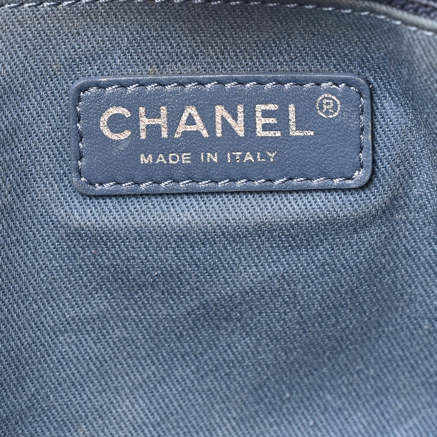 Chanel Woven Straw Raffia Medium Deauville Tote Light Blue 6 of 12
