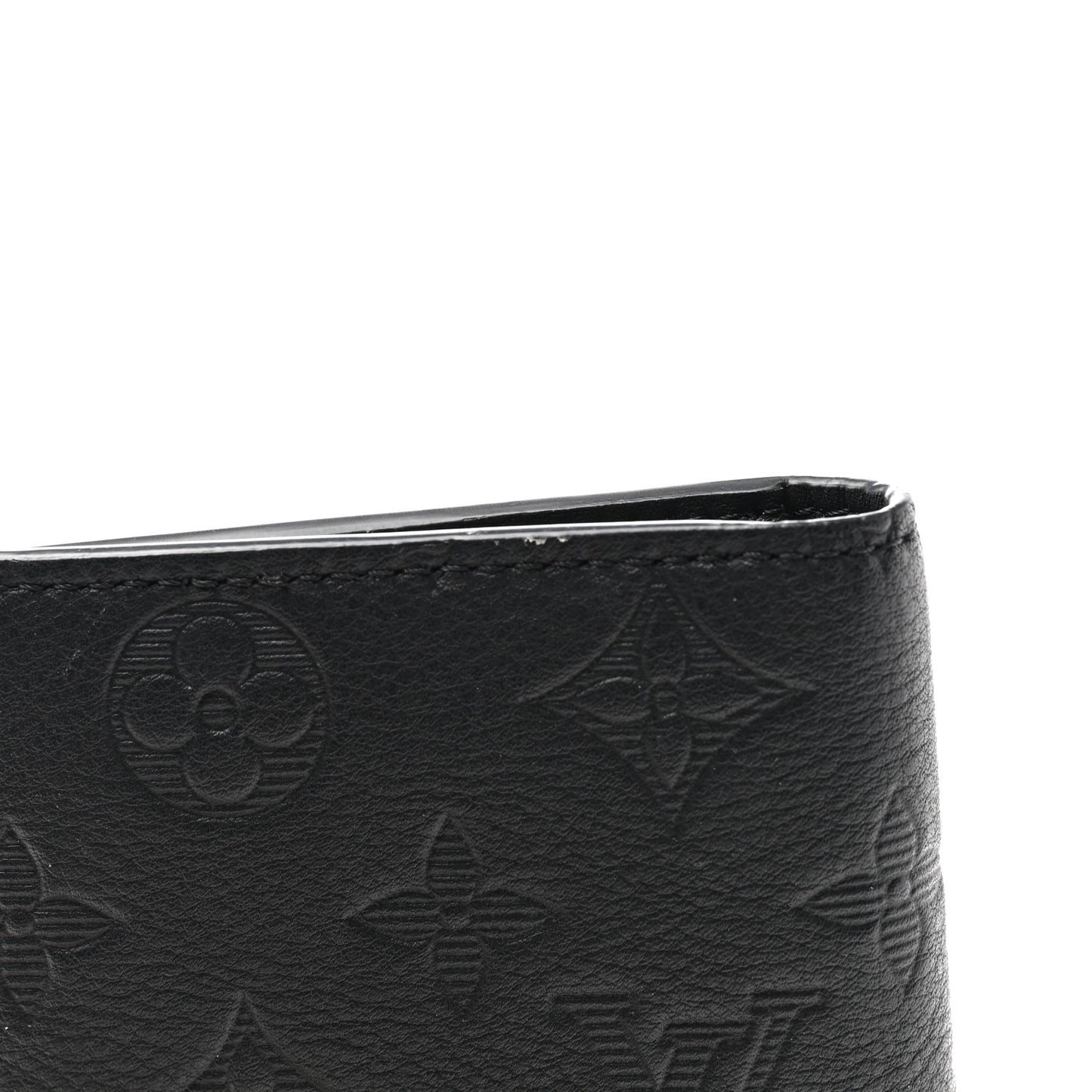 Calfskin Monogram Shadow Brazza Wallet Black
