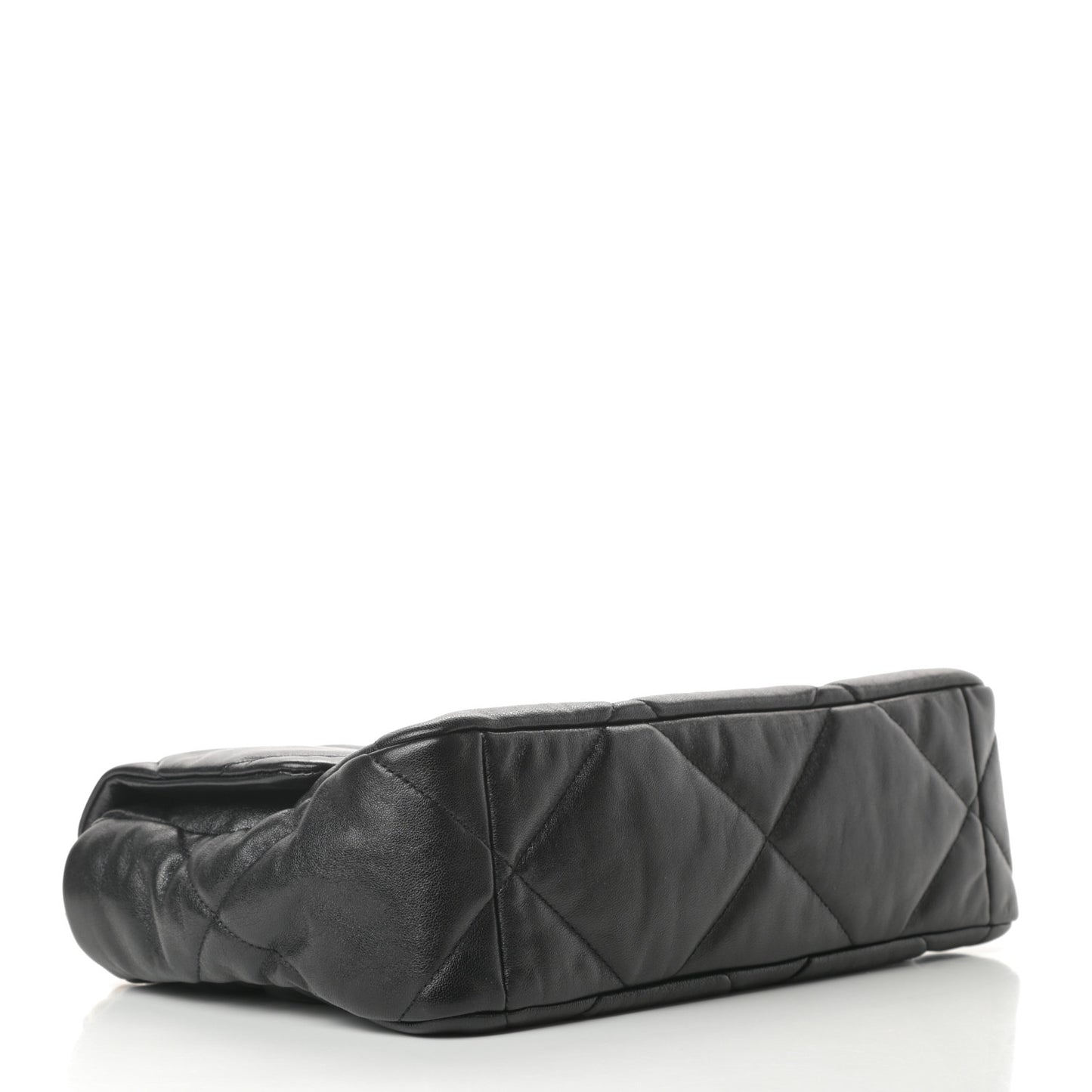 Lambskin Quilted Large Chanel 19 Flap Black