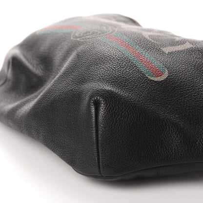 Gucci Grained Calfskin Logo Belt Bag Black 7 of 14