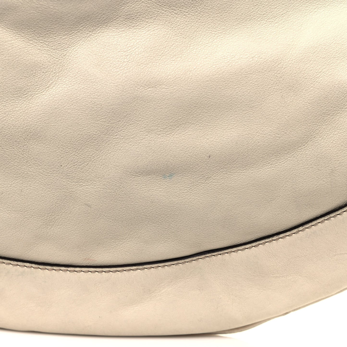 Calfskin Peggy Bamboo Top Handle Hobo Ivory
