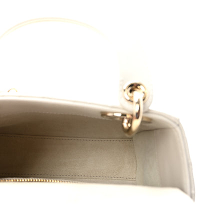 Christian Dior Lambskin Cannage Mini Lady Dior Latte 5 of 10
