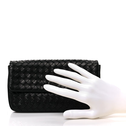 Bottega Veneta Nappa Intrecciato Turnlock Pouch Black 2 of 8