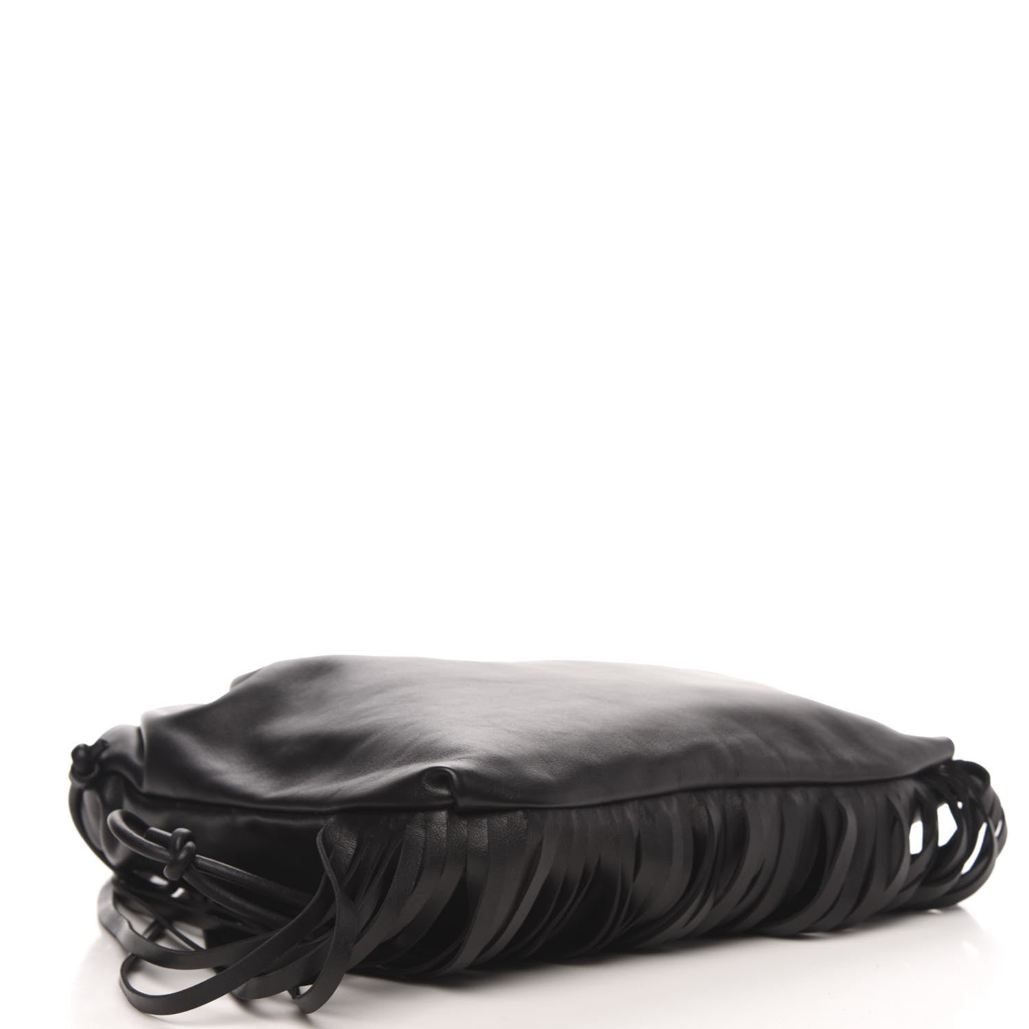 Bottega Veneta Nappa The Fringe Pouch Shoulder Bag Black 5 of 7