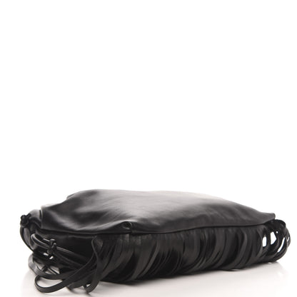 Bottega Veneta Nappa The Fringe Pouch Shoulder Bag Black 5 of 7
