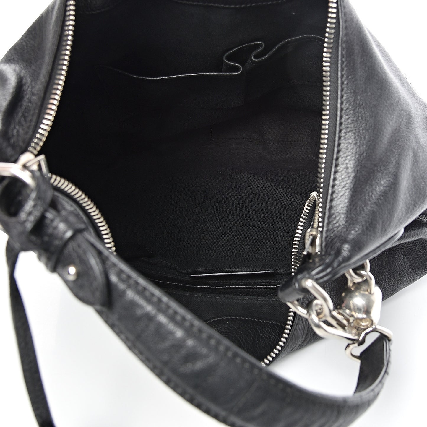 Small Padlock Biker Hobo Black