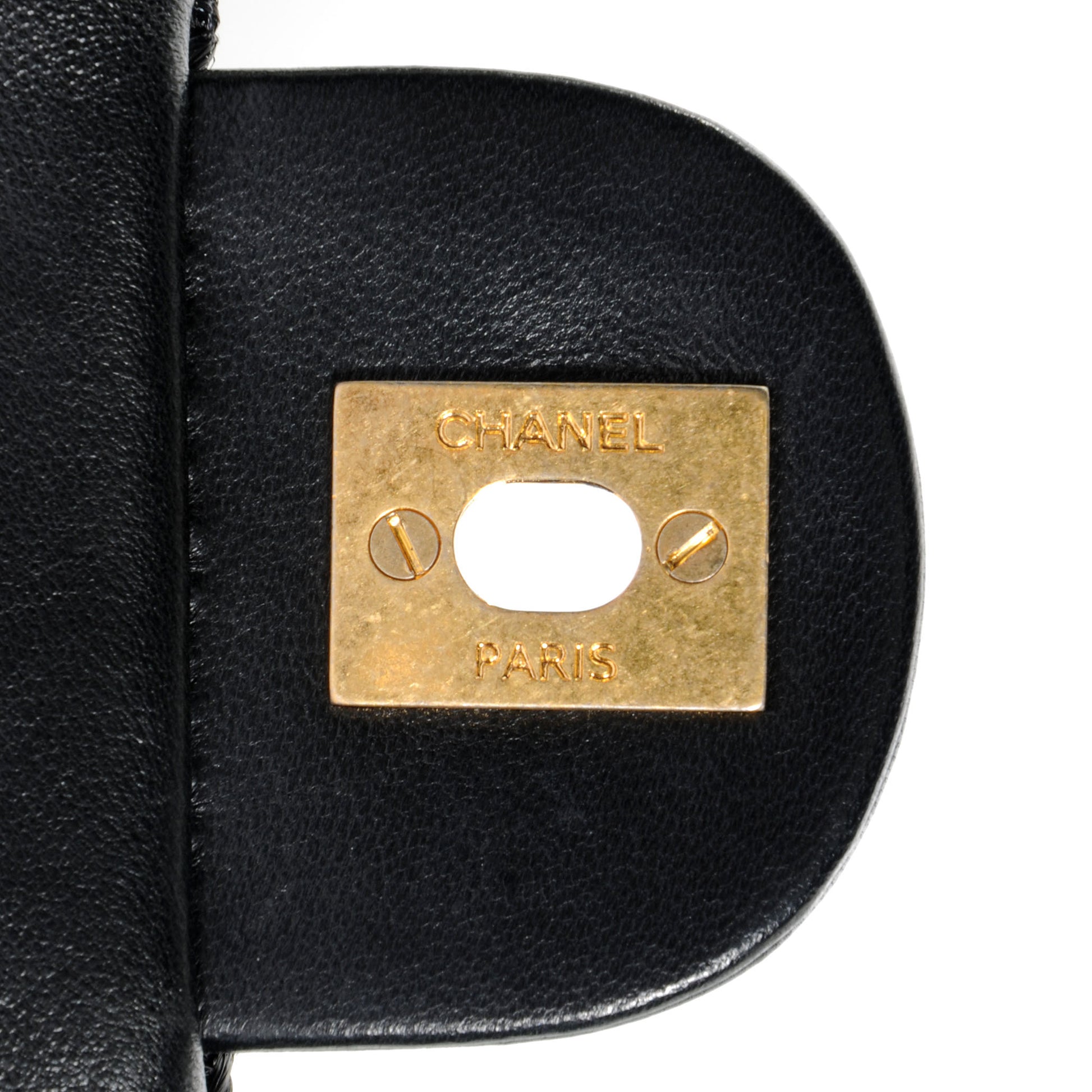 Chanel Woven Nylon Medium Flap Black 9 of 9