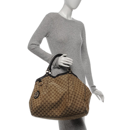 Gucci Monogram Large Sukey Tote Dark Brown 2 of 14