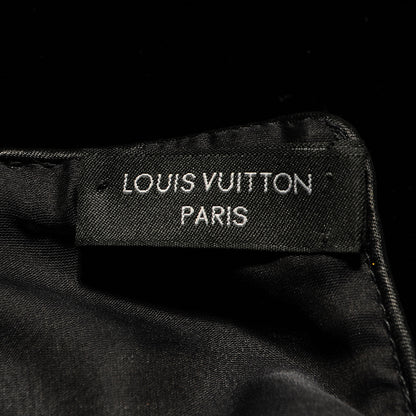 Louis Vuitton Monogram Velours Silk Mousseline Long Scarf Black 4 of 6
