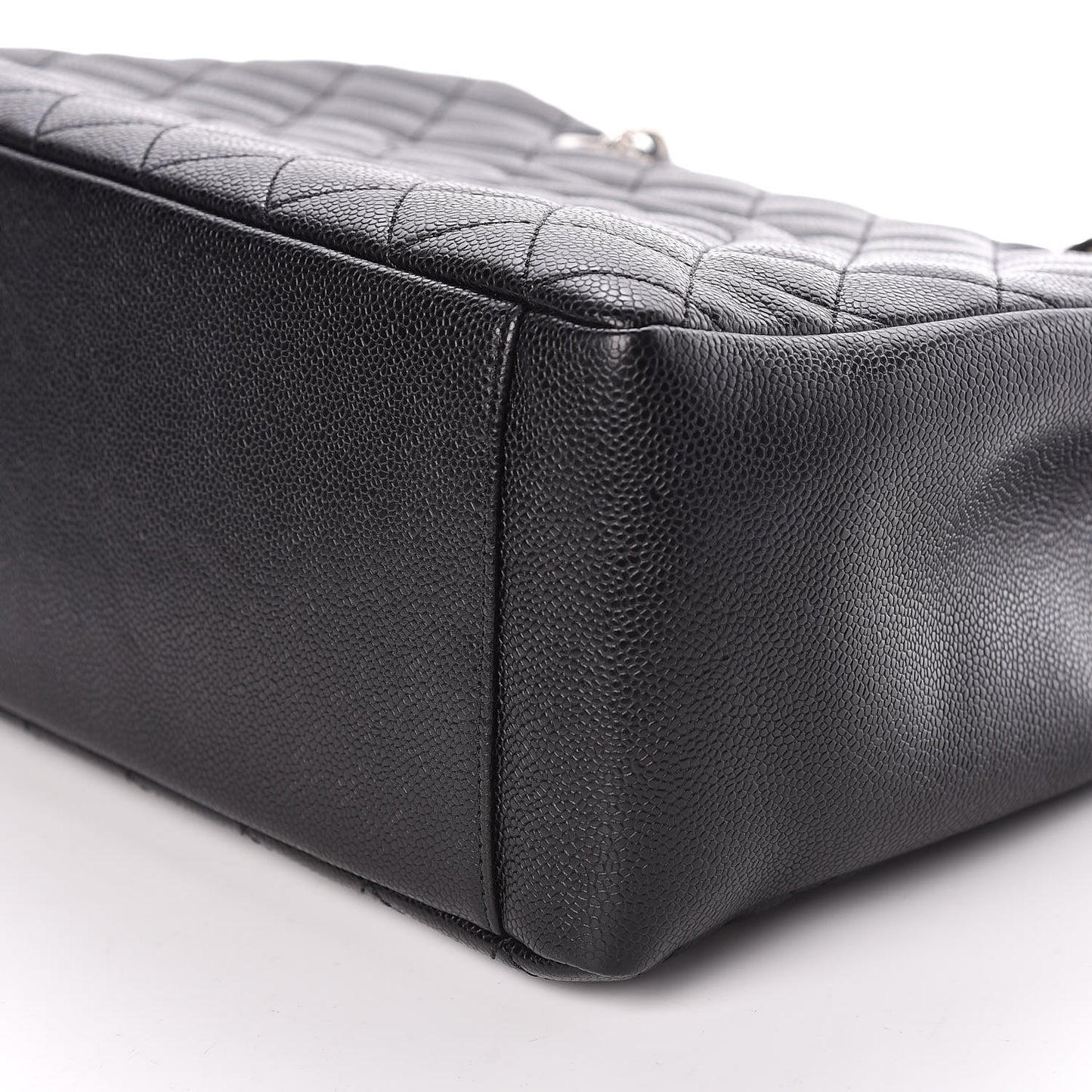 Caviar Quilted Grand Shopping Tote GST Black