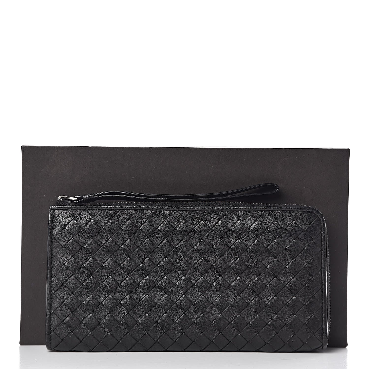 Bottega Veneta Nappa Intrecciato Zip Around Wallet Black 9 of 9