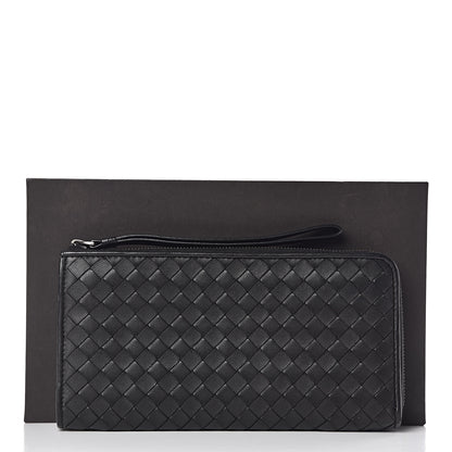 Bottega Veneta Nappa Intrecciato Zip Around Wallet Black 9 of 9