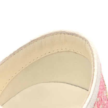 Christian Dior Canvas Toile De Jouy Embroidered Womens Walk'N'Dior Low Top Sneakers 38 Off-White Pink 10 of 12