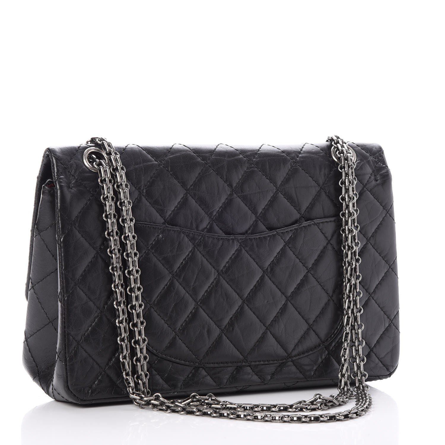 Chanel Aged Calfskin Quilted 2.55 Reissue 226 Flap Black 4 of 8
