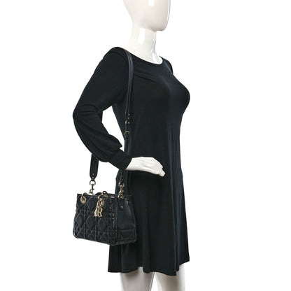 Christian Dior Calfskin Cannage Small The Lady 95.22 Black 2 of 9