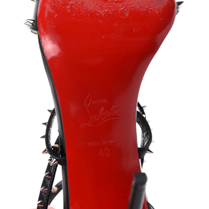 Christian Louboutin Kid Choca Spikes 100 Sandals 40 Black 9 of 10