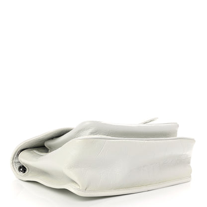 Saint Laurent Crinkled Calfskin Matelasse Monogram Medium Niki Chain Satchel Dirty White 4 of 14